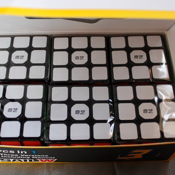 Speed Cube, [6 Pack] 3x3x3 56mm Full Size Magic Cube Set, Easy Turning Toys NEW - Picture 13 of 16